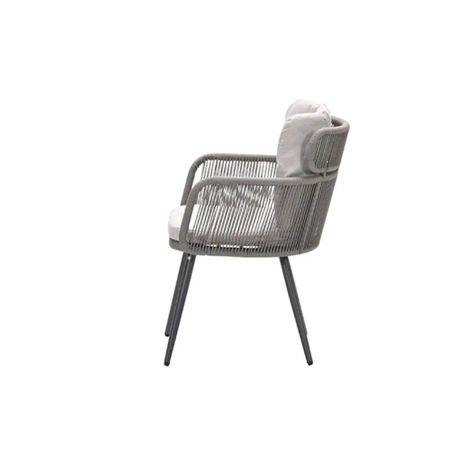 Linares dining fauteuil - carbon black - taupe - desert sand