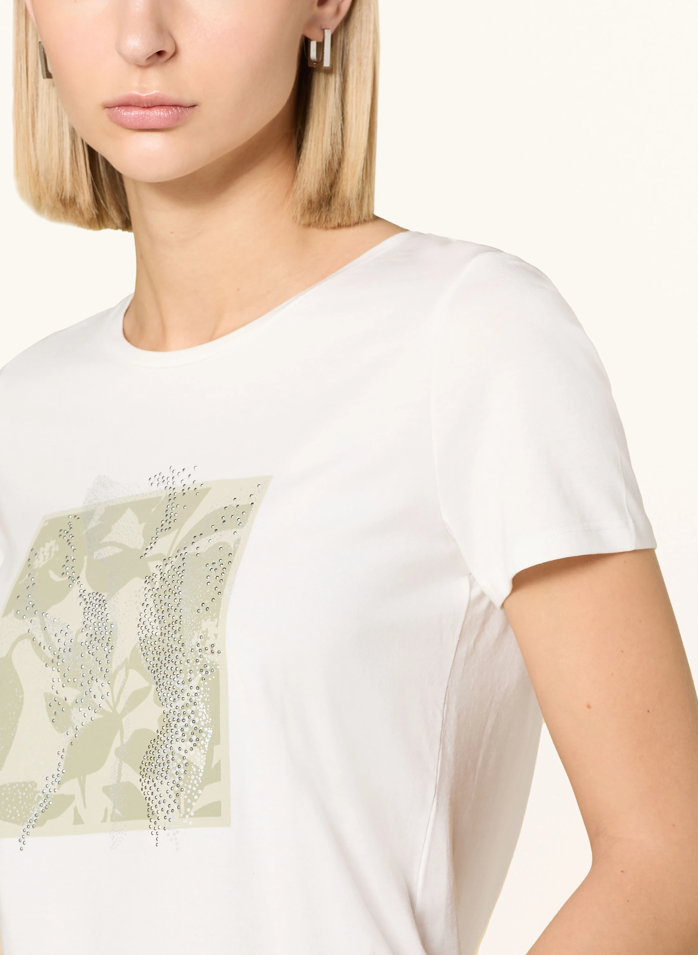 MORE & MORE T-Shirt mit Schmucksteinen