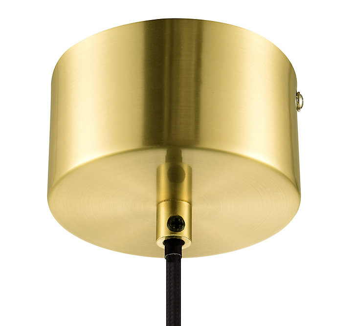 Suspension Dacite GoodHome laiton et transparent E27 IP20