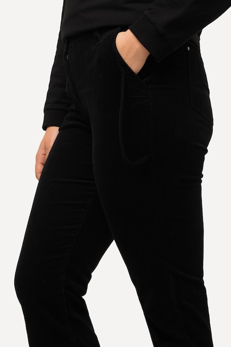 Cordhose Mandy, weites, gerades Bein, Komfortbund