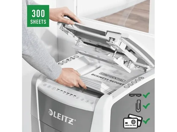 Makulator Leitz IQ AutoFeed Office 300 krydsmakulering 4x30 mm (P-4)