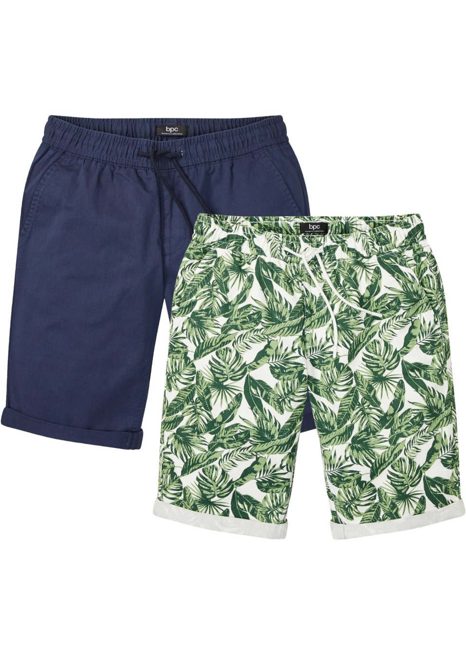 Lot de 2 bermudas taille extensible, Regular Fit