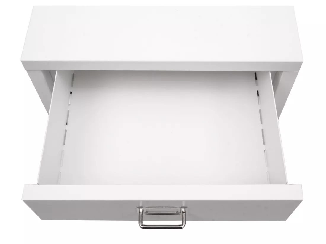 Caisson à roulettes MCW-L49, blanc