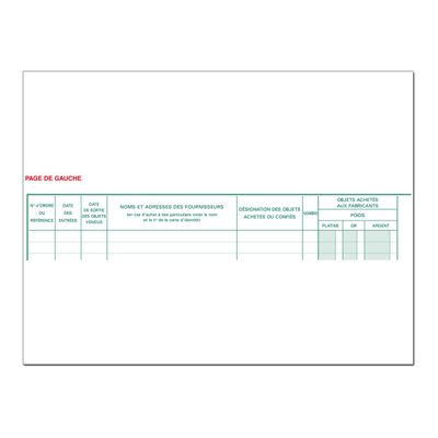 Exacompta - Registre Bijoutiers magasiniers - 21,3 x 27 cm - 200 pages