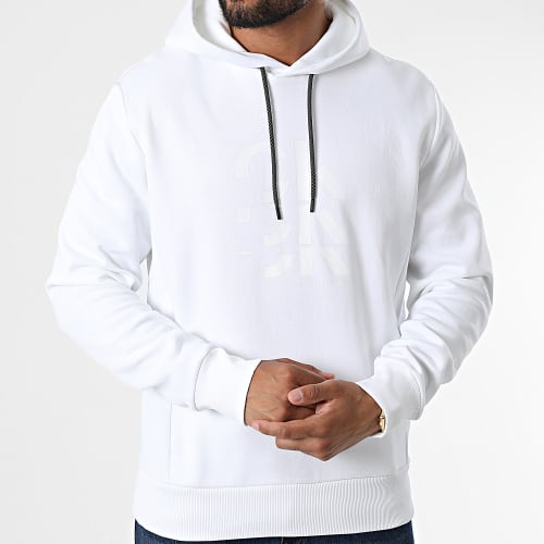 Sweat Capuche Graphic Triple Logo 9713 Blanc