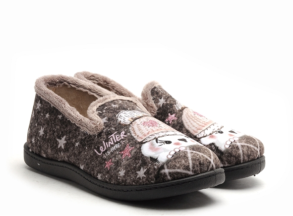 Plumaflex roal chaussons femme r12215 gris