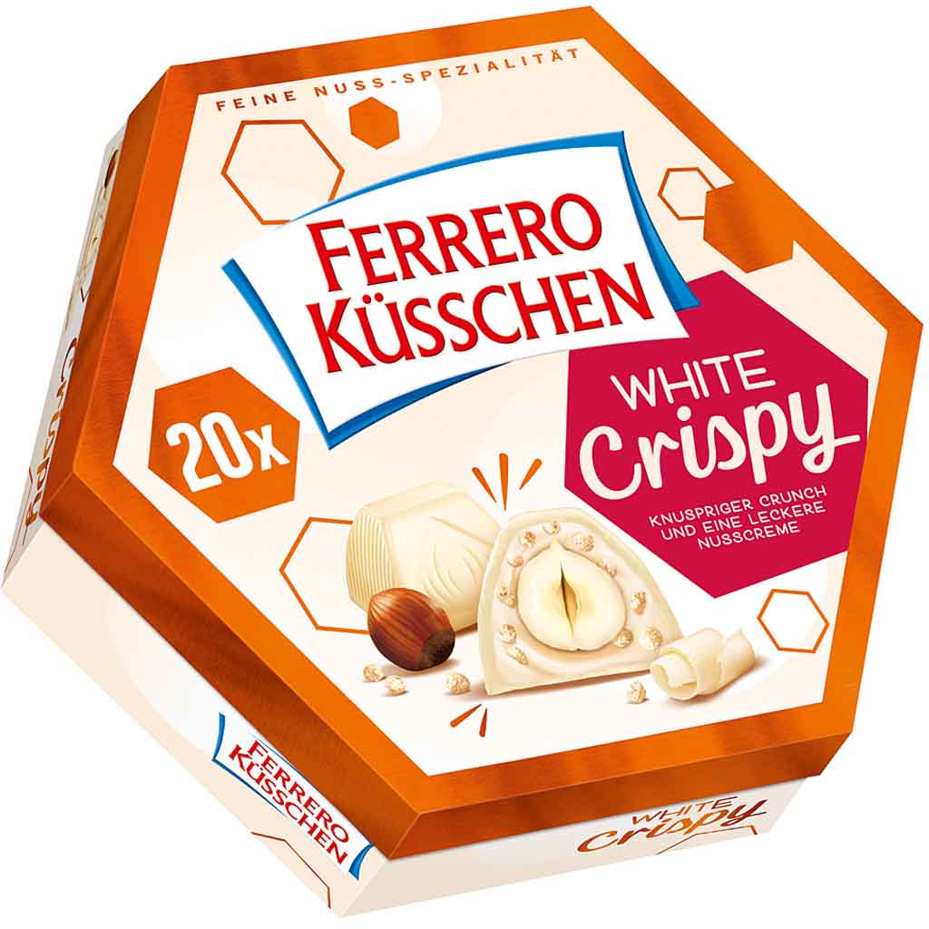 Ferrero Küsschen White Crispy 20er 172g MHD:8.3.25