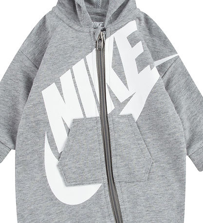 Nike Heldragt - Gråmeleret m. Hvid