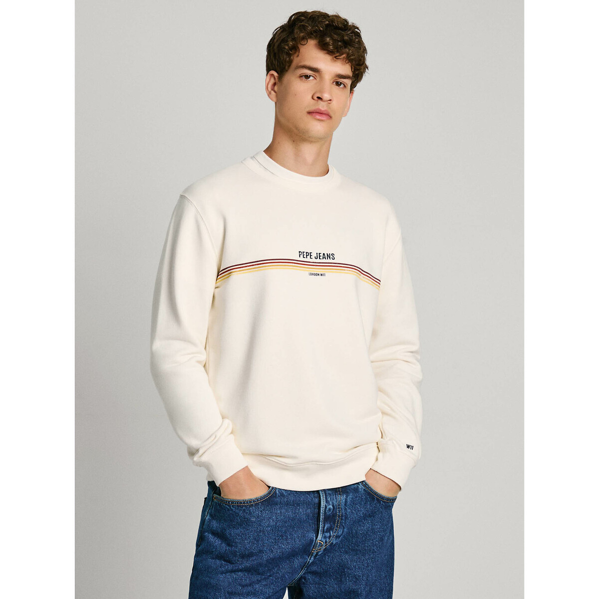 PEPE JEANS<br>Suéter com gola redonda e logo