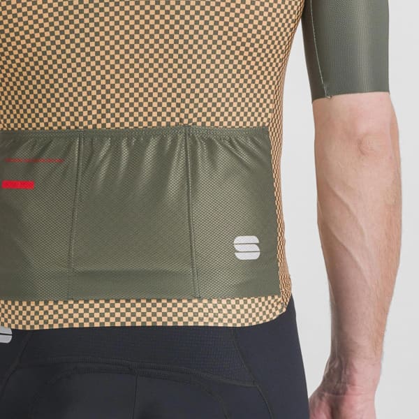 Maillot vélo SPORTFUL CHECKMATE JERSEY BEETLE PAPAYA