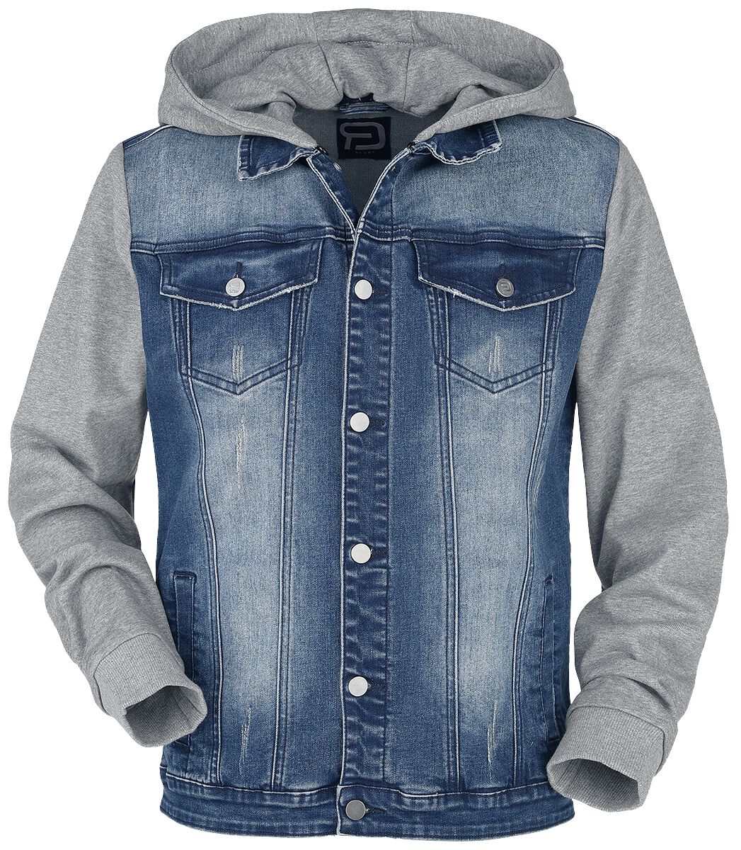 Veste En Jean Avec Manches & Capuche En Sweat | RED by EMP Veste en Jean