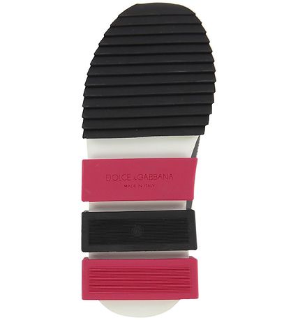 Dolce & Gabbana Sneakers - Lilium - Hvid m. Sort/MørkPink