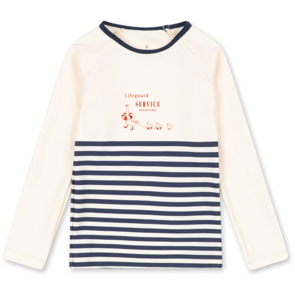 Køb Konges Sløjd Marin Stripe Aster Badebluse Grs