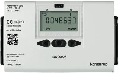 Kamstrup MULTICAL603 2,5 m3/h - Varmemåler 190mm x G1''B (R3/4'') Frem- eller returl