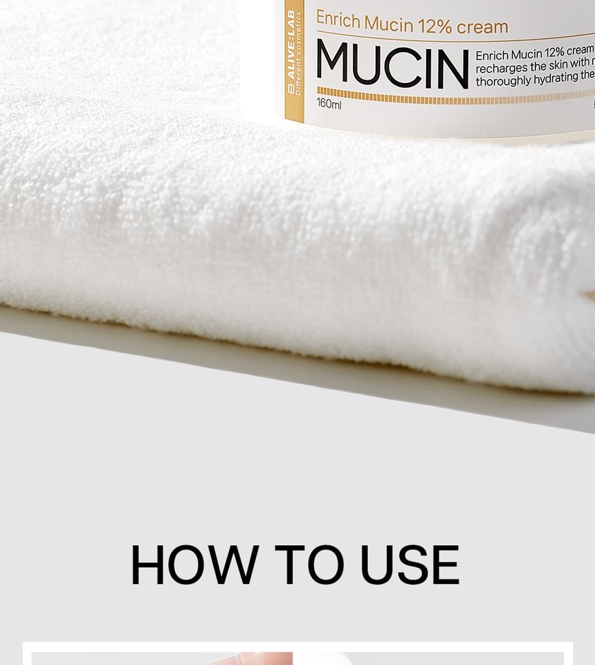 ALIVE:LAB - Enrich Mucin 12% Crème