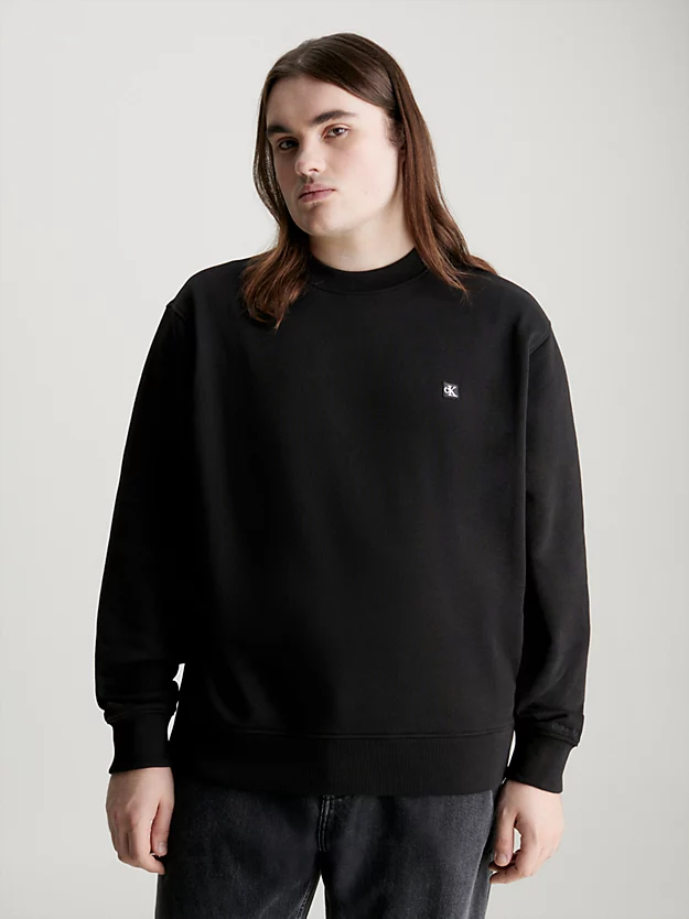Moletom plus size de algodão felpudo