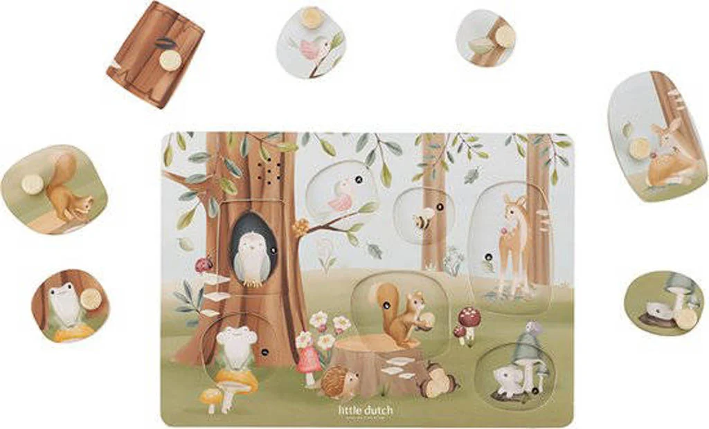 Forest Friends Forest Friends Geluidenpuzzel hout