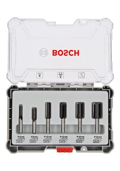 Bosch 2607017465 6-d Frezenset rechte schacht 6mm
