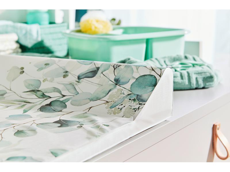 Rotho Babydesign Wickelkissen mit Keil Natural Leaves 50 x Wickelunterlage mit Keil Natural Leaves 50 x 70 cm