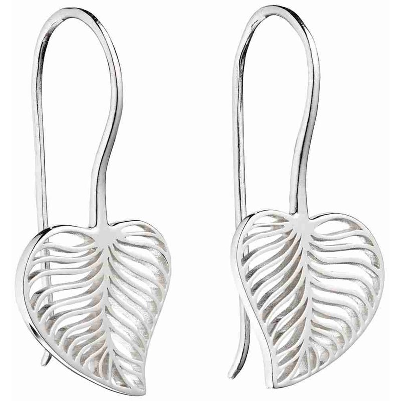 Boucle d'oreille feuille en argent 925/1000