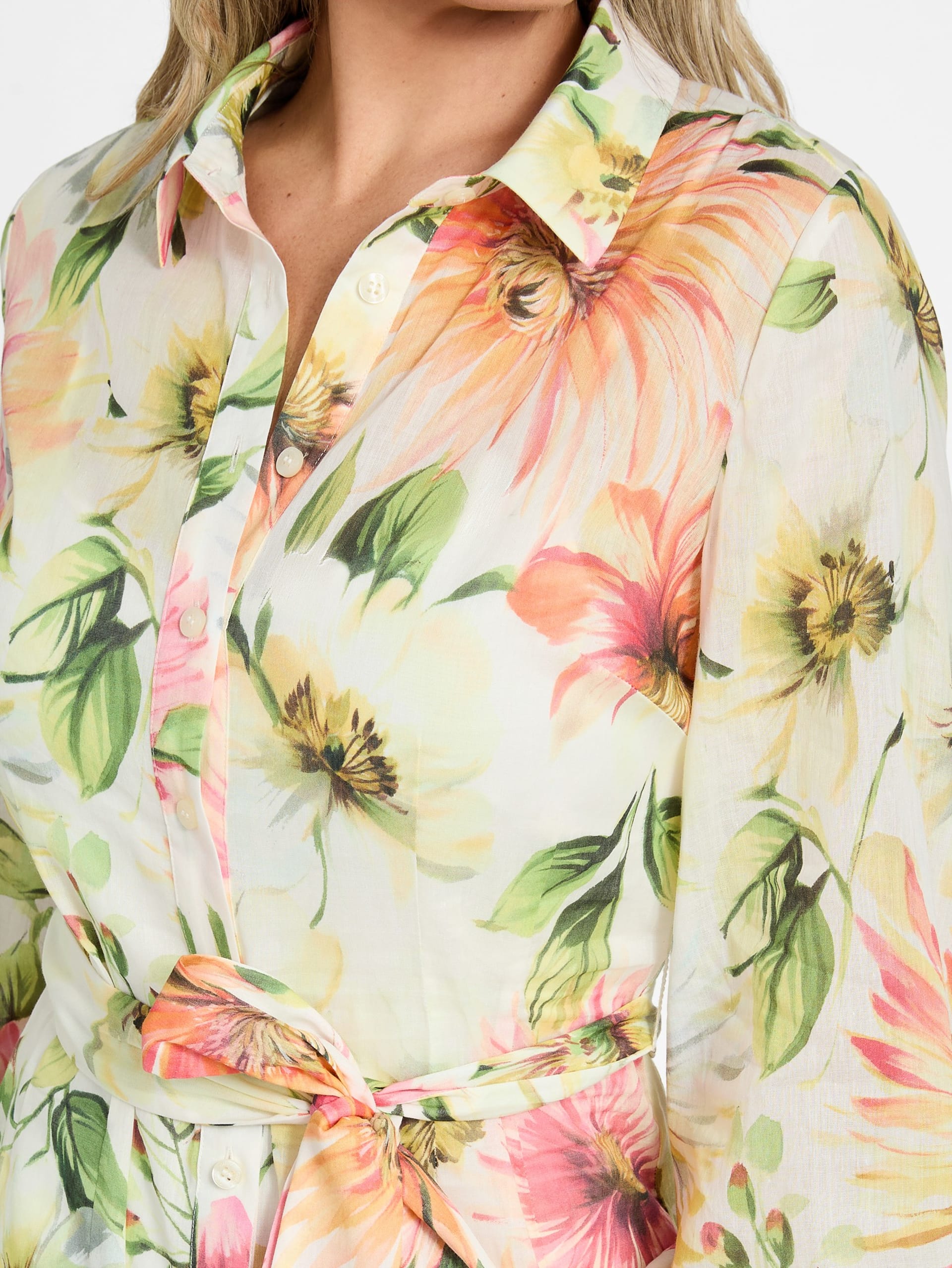 Vestido Faith com botões