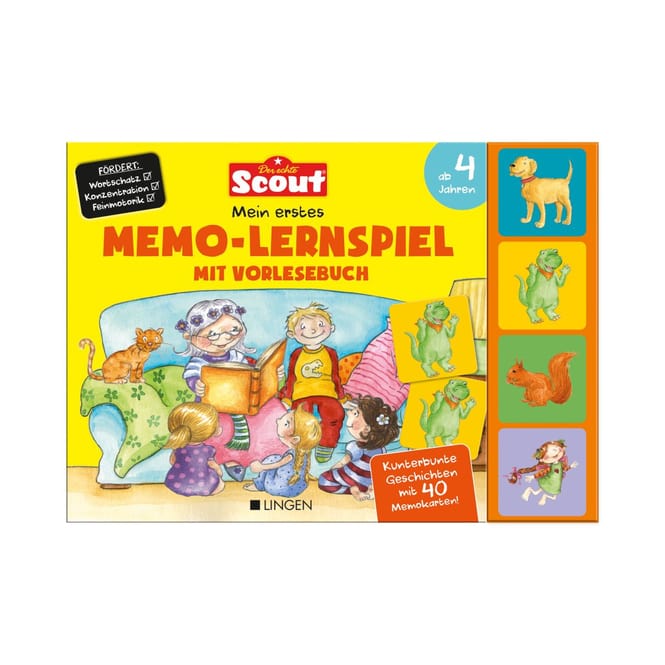 Scout - Mein erstes Memo-Lernspiel - Mit Vorlesebuch