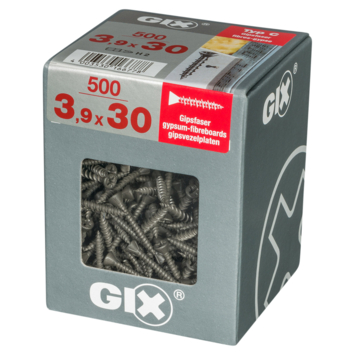 Spax gipsplaatschroef 3,9 x 30 mm gefosfateerd zwart 500 stuks