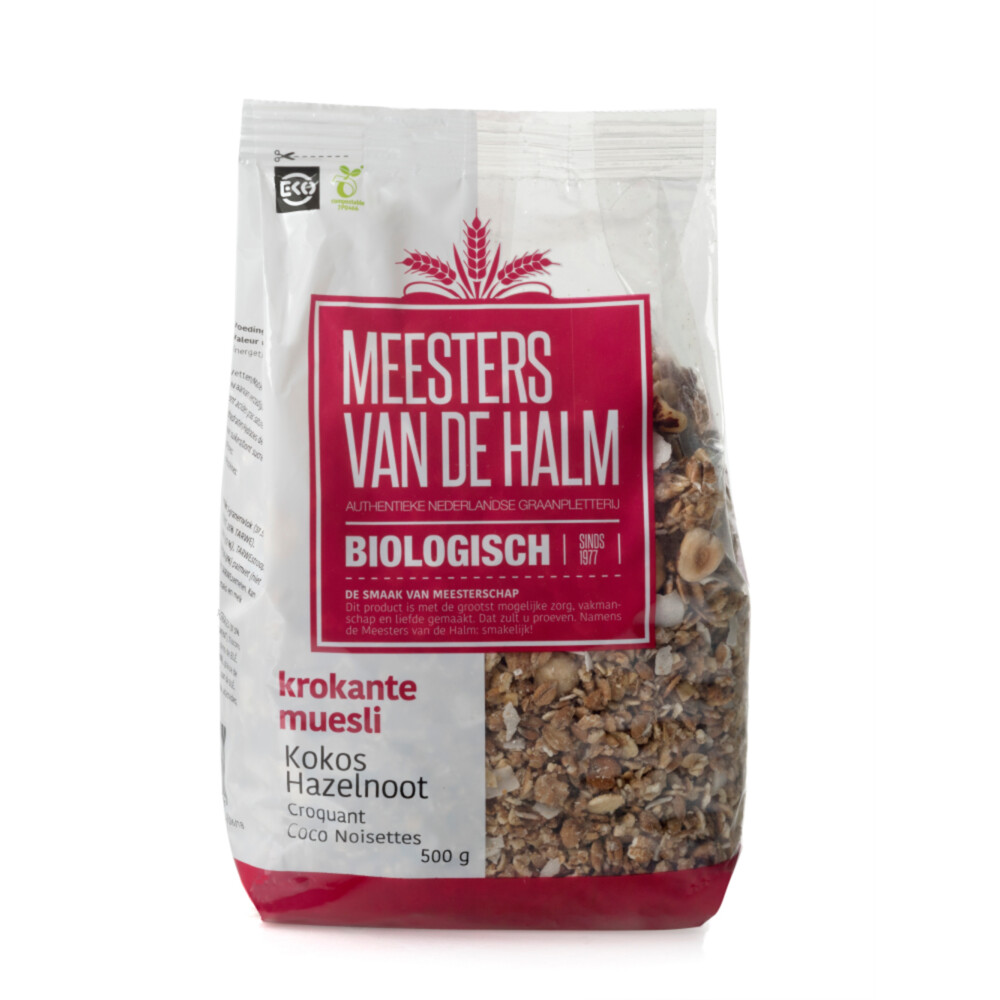 De halm Muesli Krokante Kokos500 gr