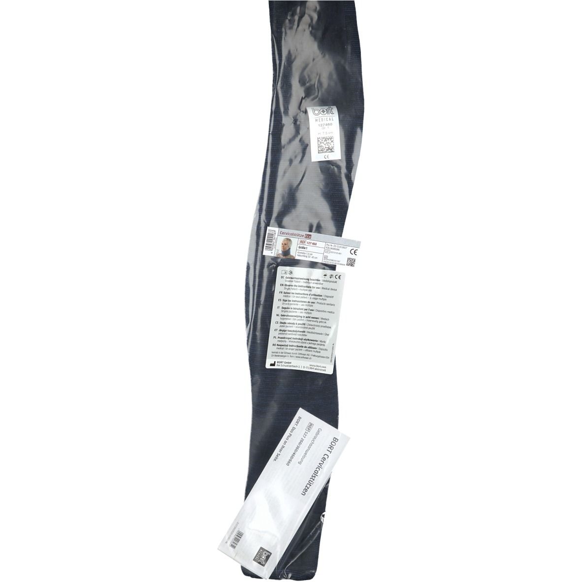 BORT Cervicalstütze Eco Kinnhöhe Gr. 1 blau/schwarz