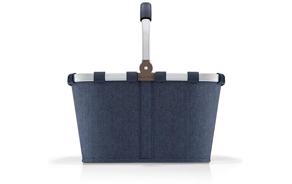 Einkaufskorb Carrybag Herringbone Dark BlueStillvoller Einkaufskorb für den täglichen Einkauf