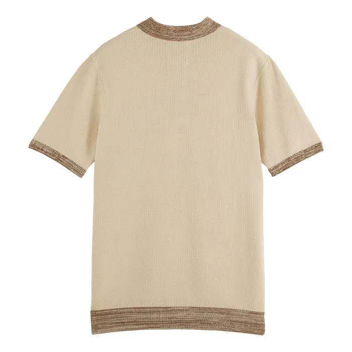 Scotch & Soda Structure Knitted Polo Heren