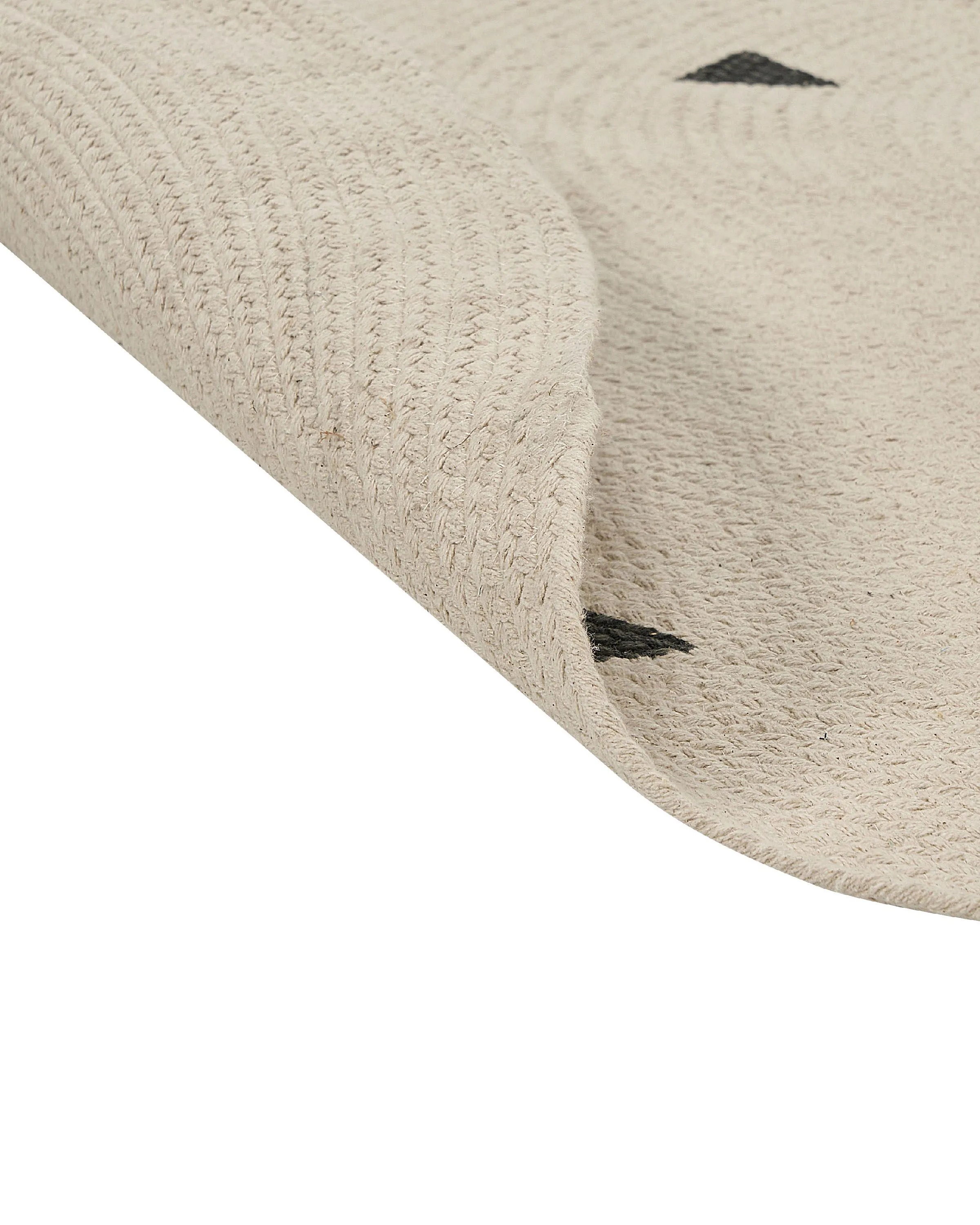 Kindervloerkleed DURG Beige ø 140 cm Katoen
