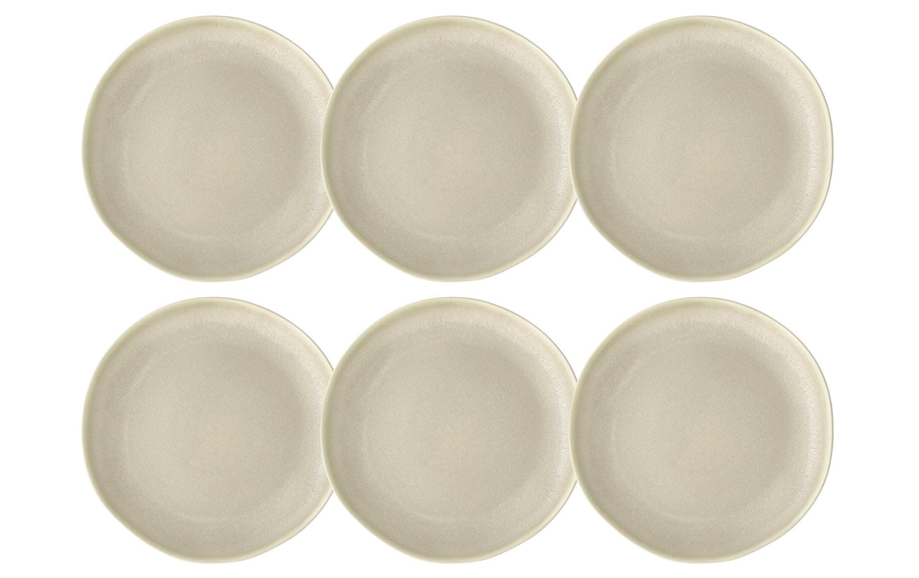 Frühstücks- & Dessertteller Shoku Ø 20 cm, 6 Stück, BeigeEssteller-Set