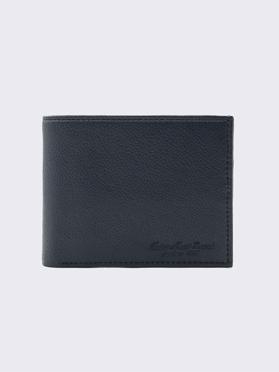 Portefeuille en cuir uni