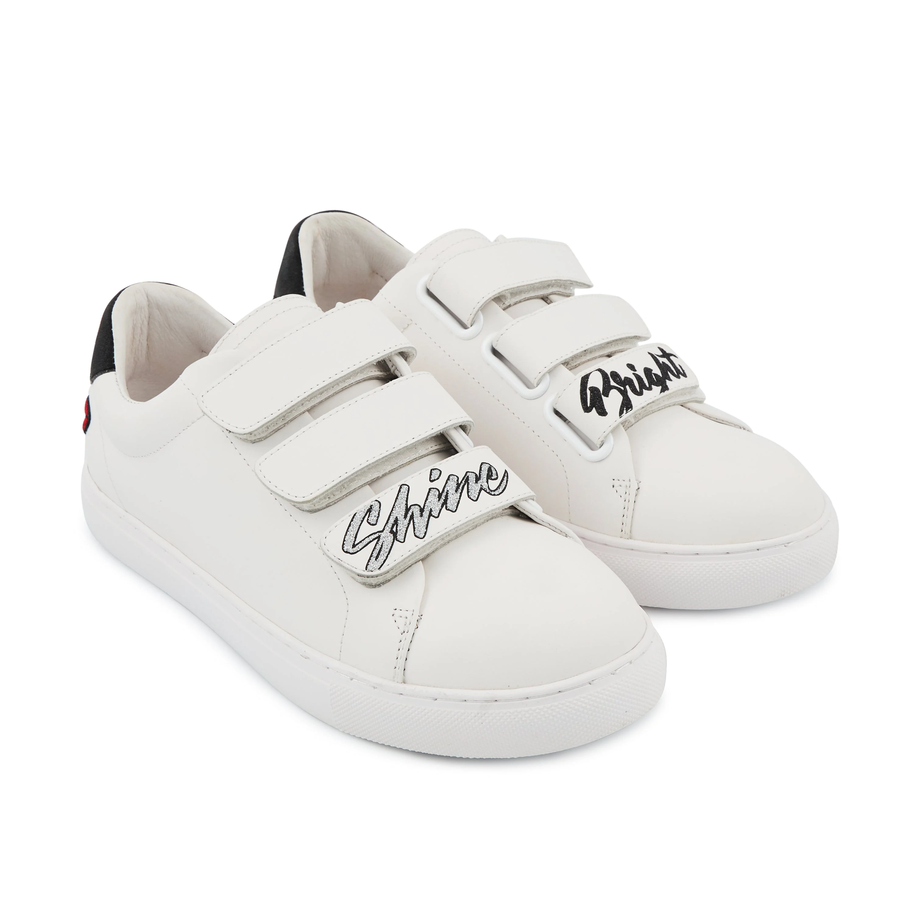 EDITH SHINE BRIGHT - Sneakers en cuir | Blanc