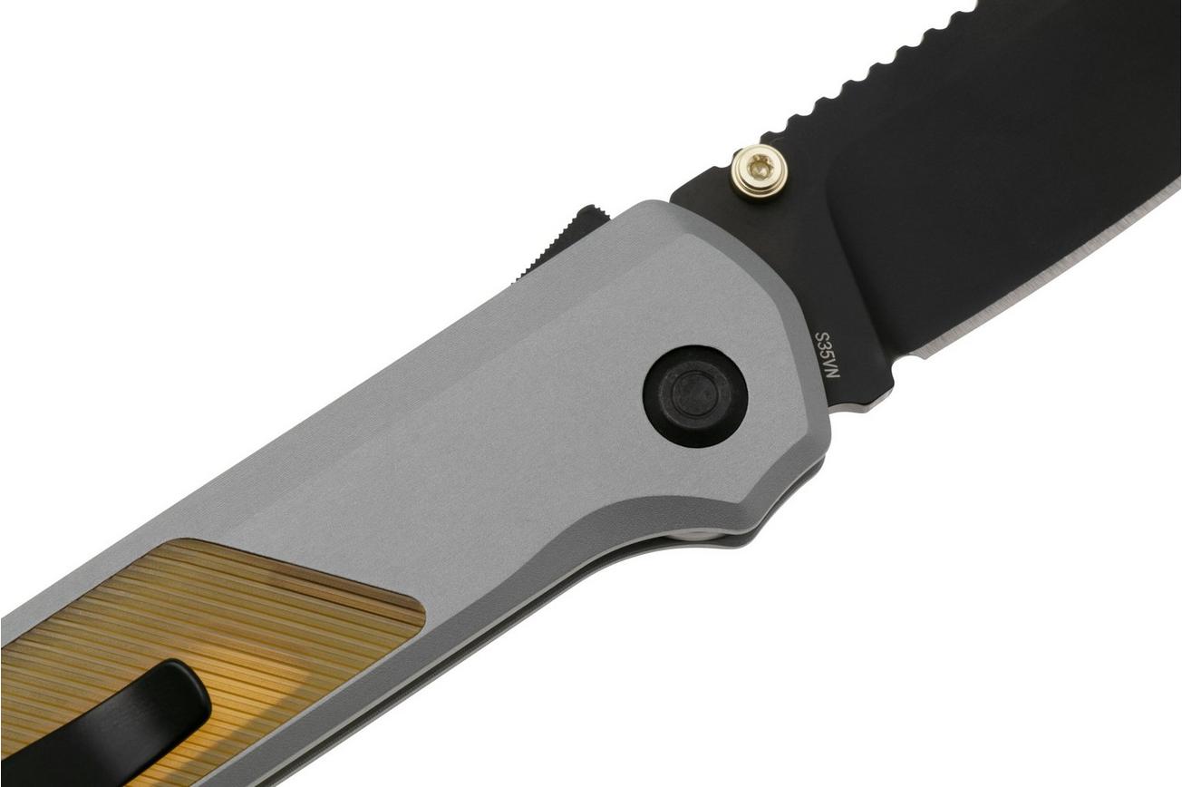 Flytanium Arcade Shark-Lock 1312 Black DLC, Aluminum Gunmetal Ultem Inlays, zakmes