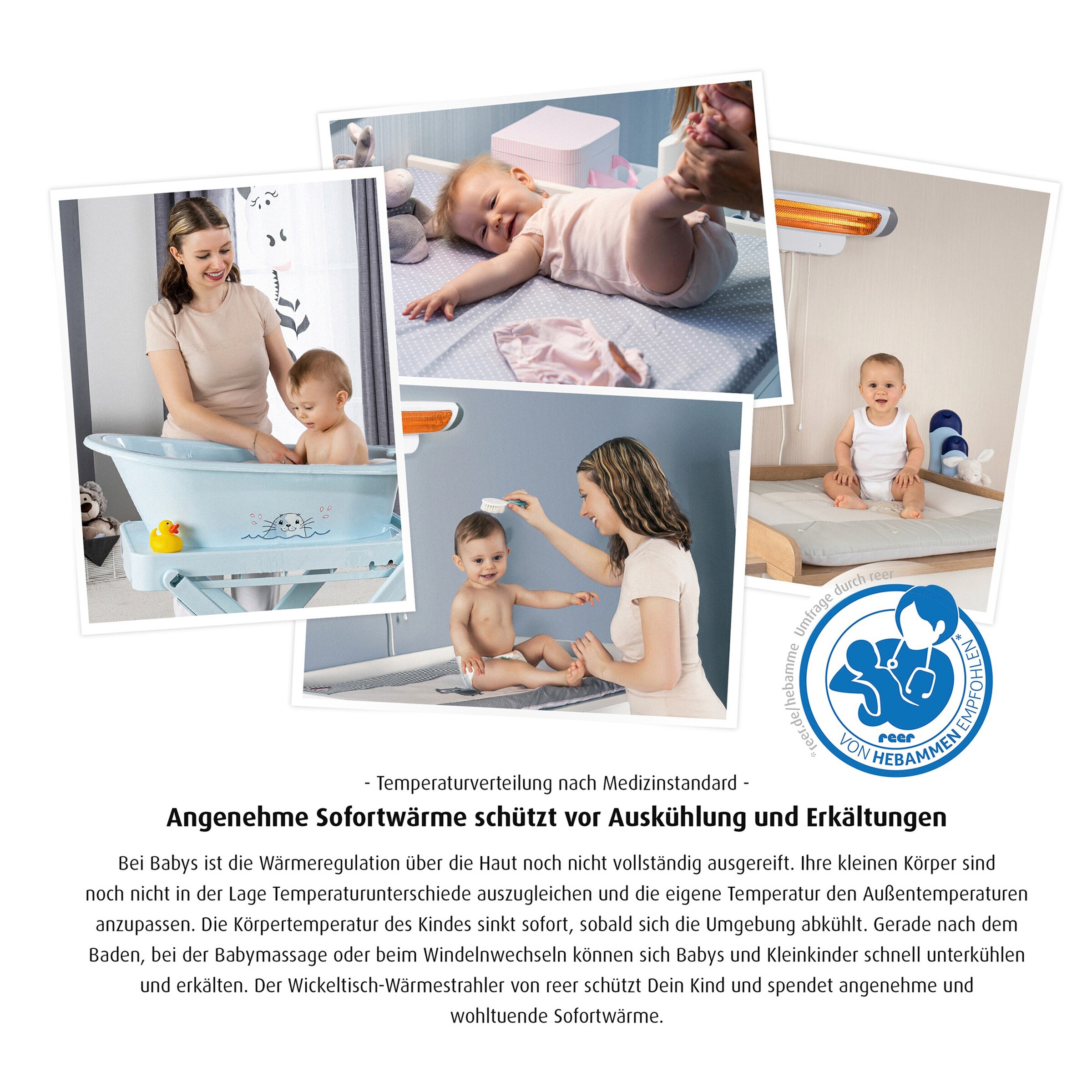 reer Wandheizstrahler FeelWell mit Abschaltautomatik