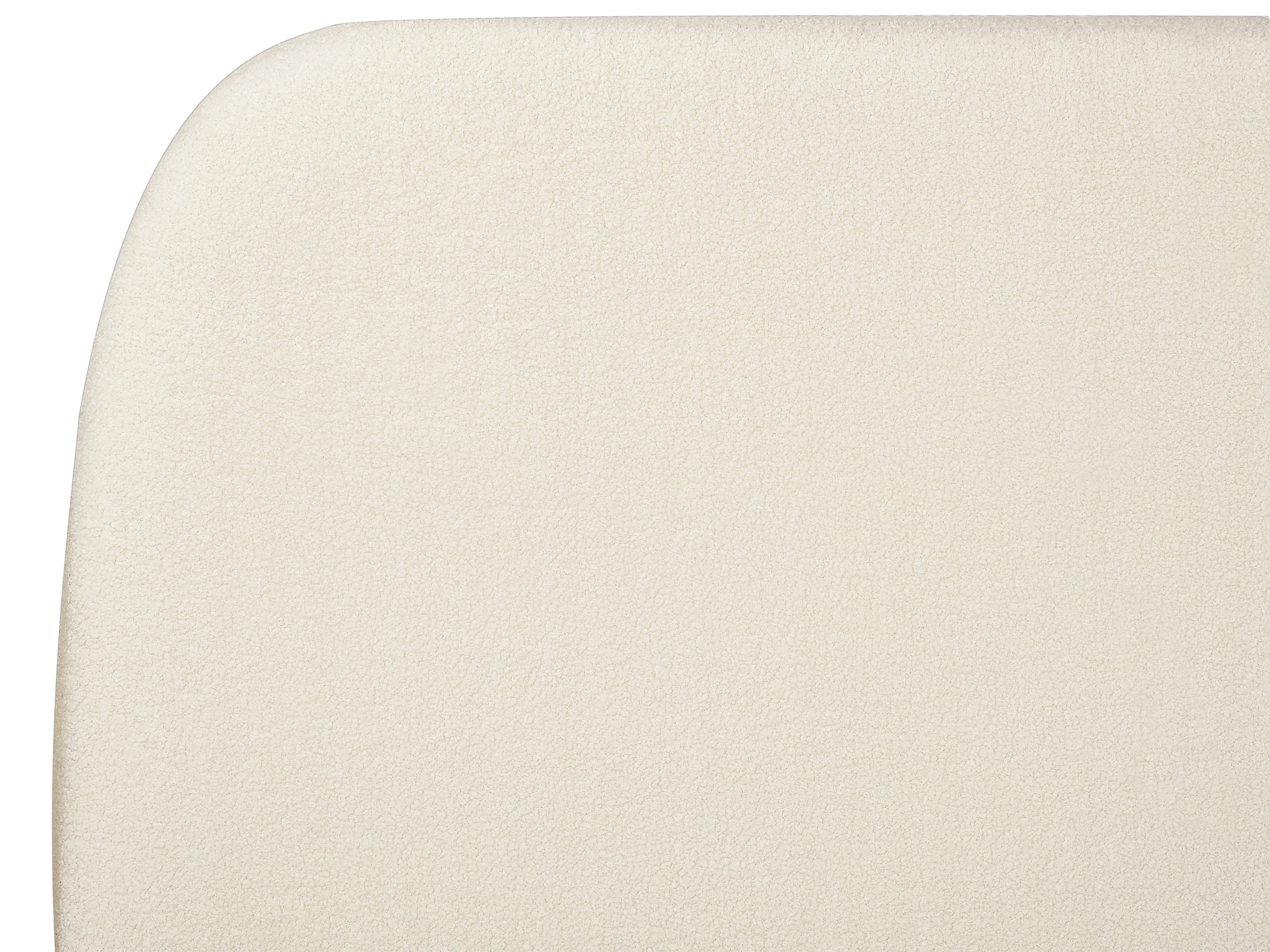 Bed Bouclé ROISEL 180 x 200 cm Lichtbeige