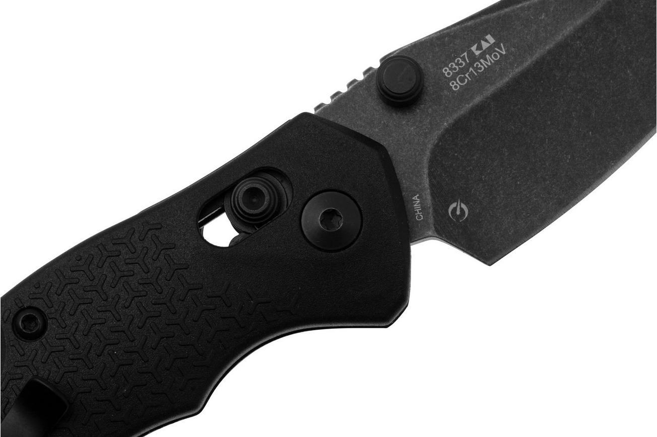 Kershaw Craze 8337 DuraLock, Blackwashed 8Cr13MoV, Black Nylon zakmes