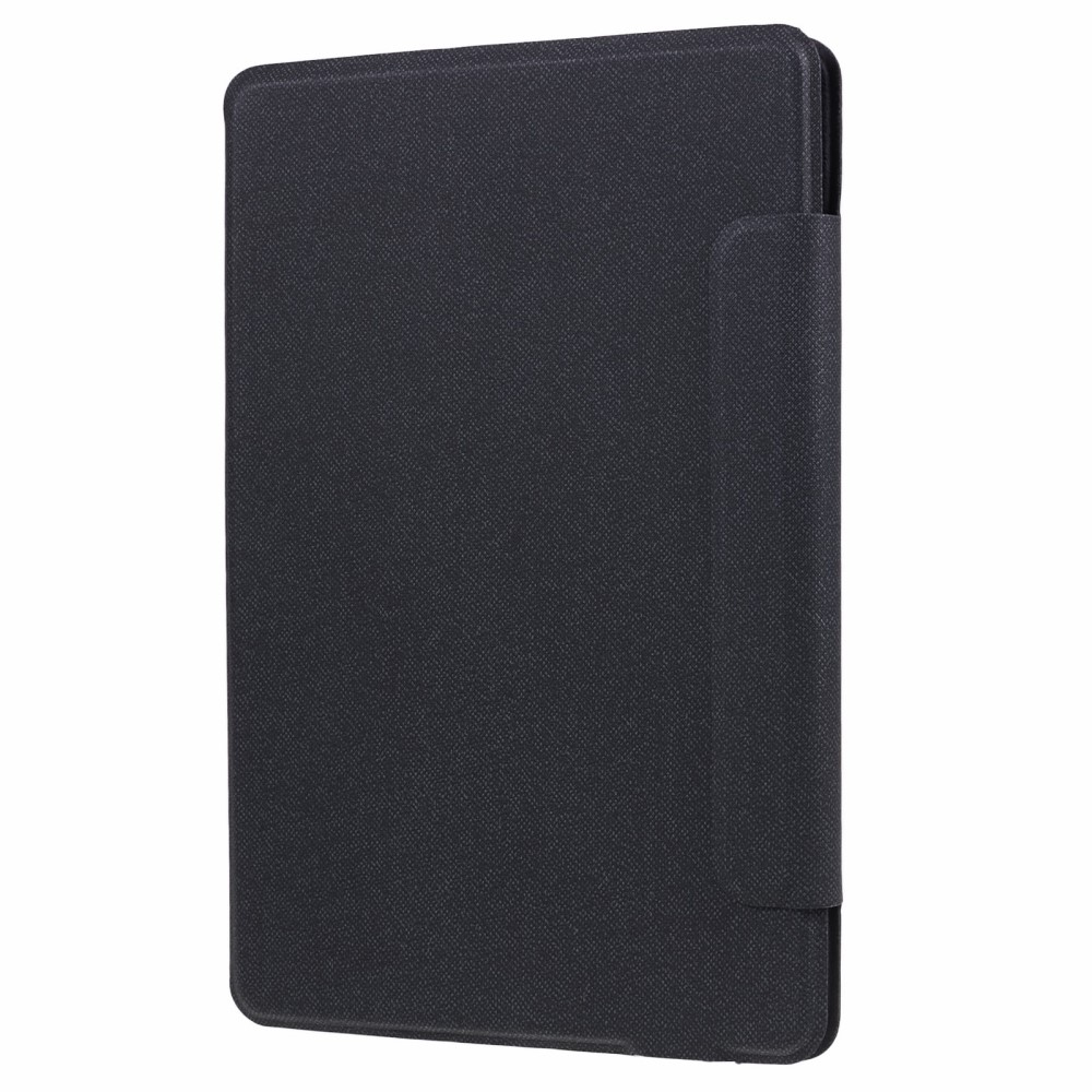Samsung Galaxy Tab S10 FE / Tab S9 FE / Tab S9 Leder Tasche mit Bluetooth Tastatur   Touch Pad und S Pen Halter (QWERTY) - Schwarz