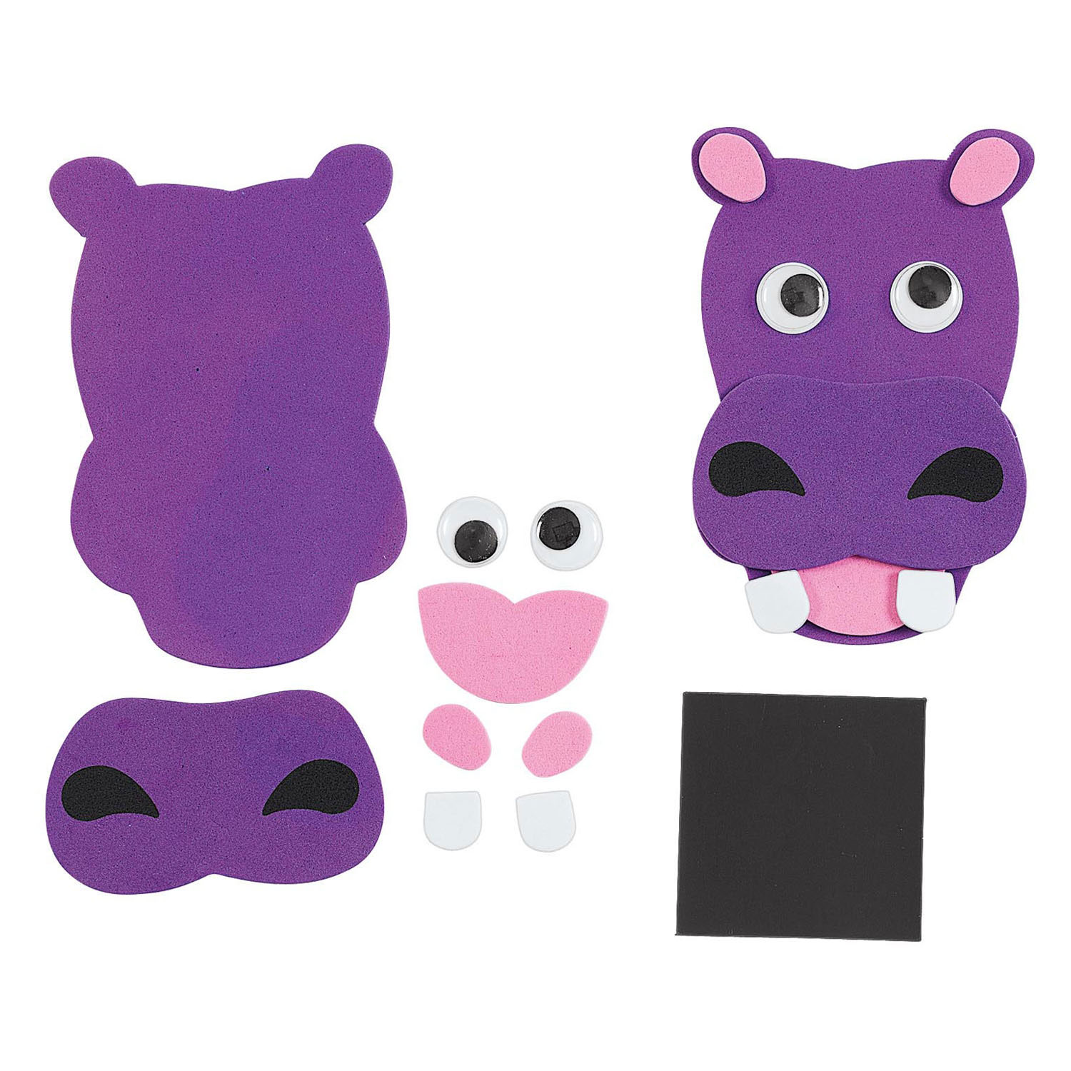 Colorations - Foam Dierengezichten Maken Knutselset, 36dlg.
