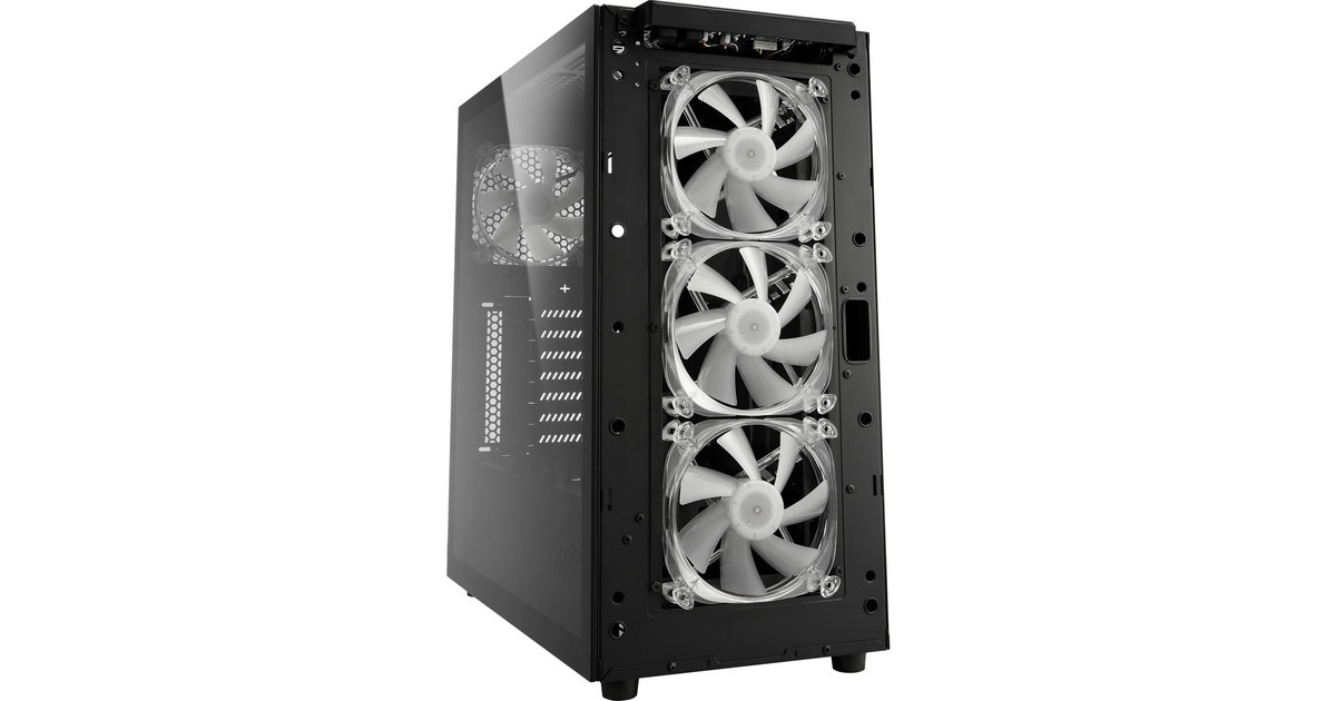 SharkoonTG6M RGB midi tower behuizing  (Zwart | 4x USB-A | RGB | Window)