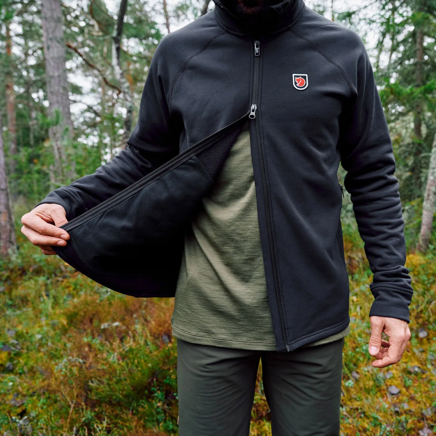Fjällräven Men's Expedition Fleece Hoodie Black