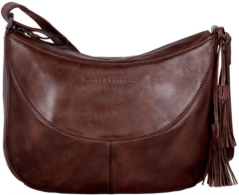 Spikes & Sparrow - Apache - Crossbodytas - Bruin - Leer