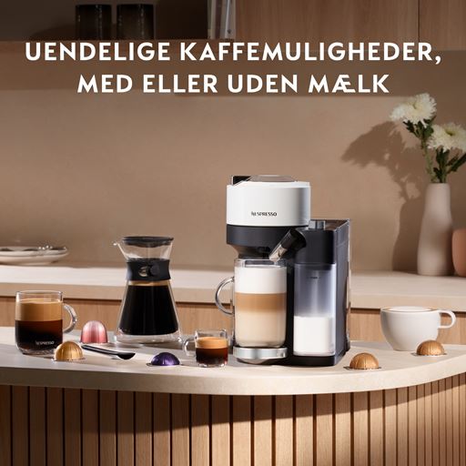 Nespresso Vertuo Lattissima Kaffemaskine, Blank Hvid