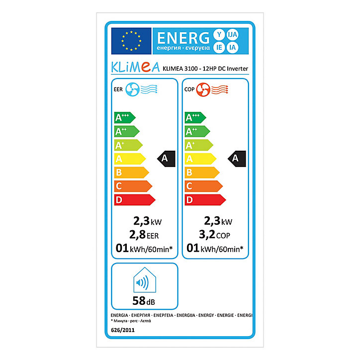 Climatiseur monobloc vertical Klimea 12 HP DC Inverter + Wifi 3100W