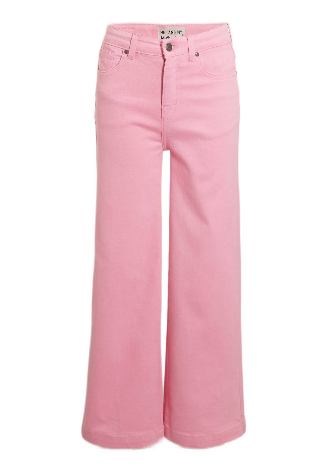 Me & My Monkey high waist wide leg jeans Macha prism pink
