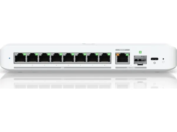 Ubiquiti UniFi Flex 2.5G - Switch - Administreret - 8 x 2.5GBase-T   1 x 10Gb Ethernet   1 x 10Gb Ethernet SFP  - desktop, væg-monterbar, DIN monterbar på skinne - PoE