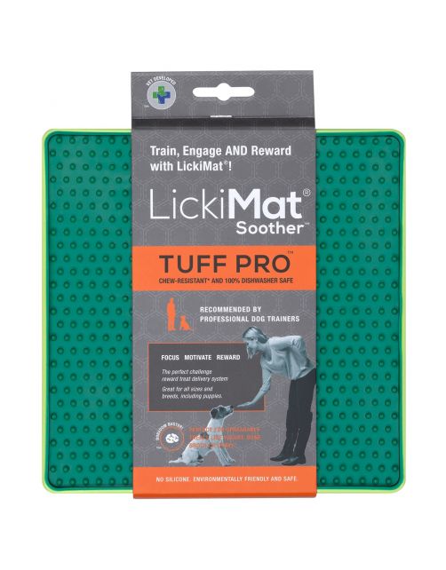 Lickimat Soother Pro Tuff - Slowfeeder Voermat 20x20 cm - Hondenvoerbak