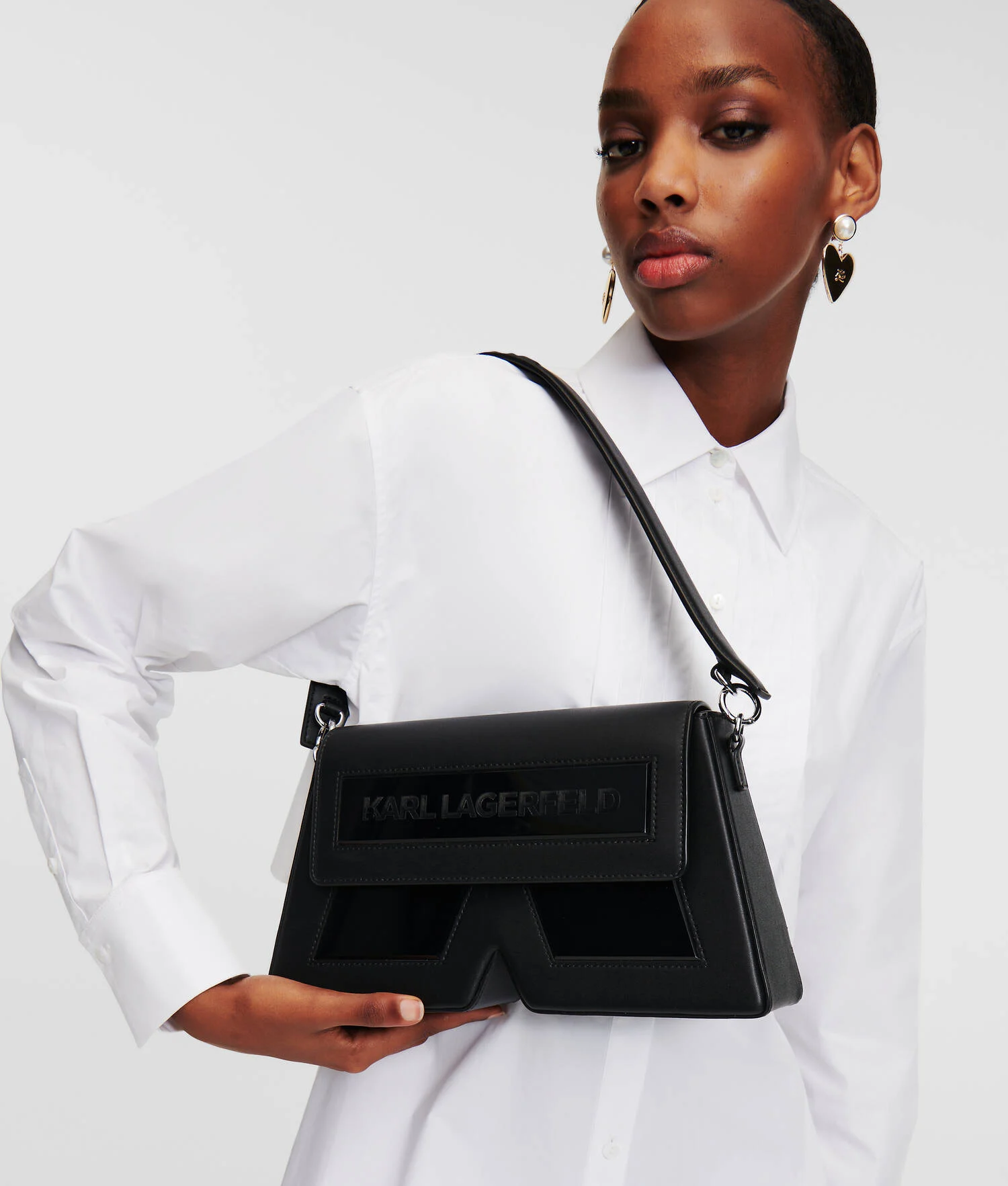 PETIT SAC PORTÉ ÉPAULE IKON K - Noir